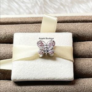 Pandora Pink Pave’Butterfly Charm